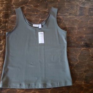 CHICOS Hunter Green Tank Top